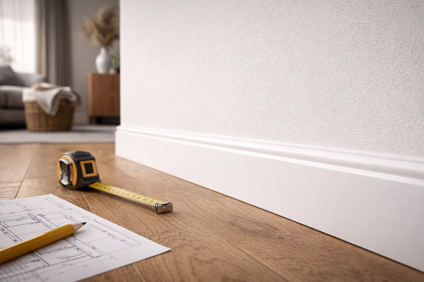 Размеры напольного плинтуса: как выбрать высоту, ширину и толщину