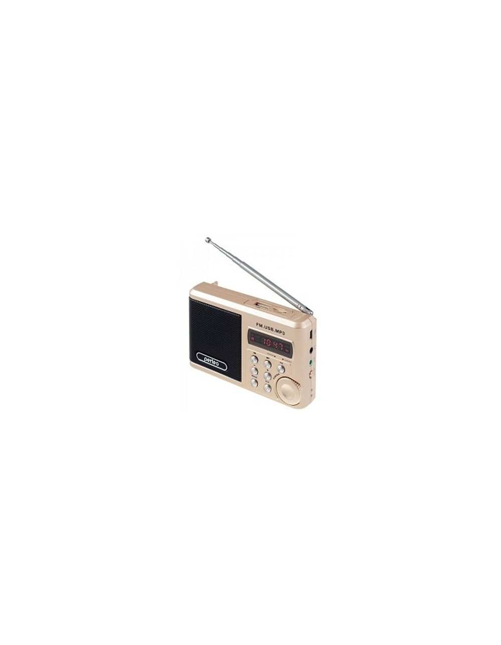 Радиоприемник Perfeo мини-аудио Sound Ranger, УКВ+ FM, MP3 (USB / TF), USB-audio, BL-5C 1000mAh, шамп.золот (SV922AU) [PF_3185]