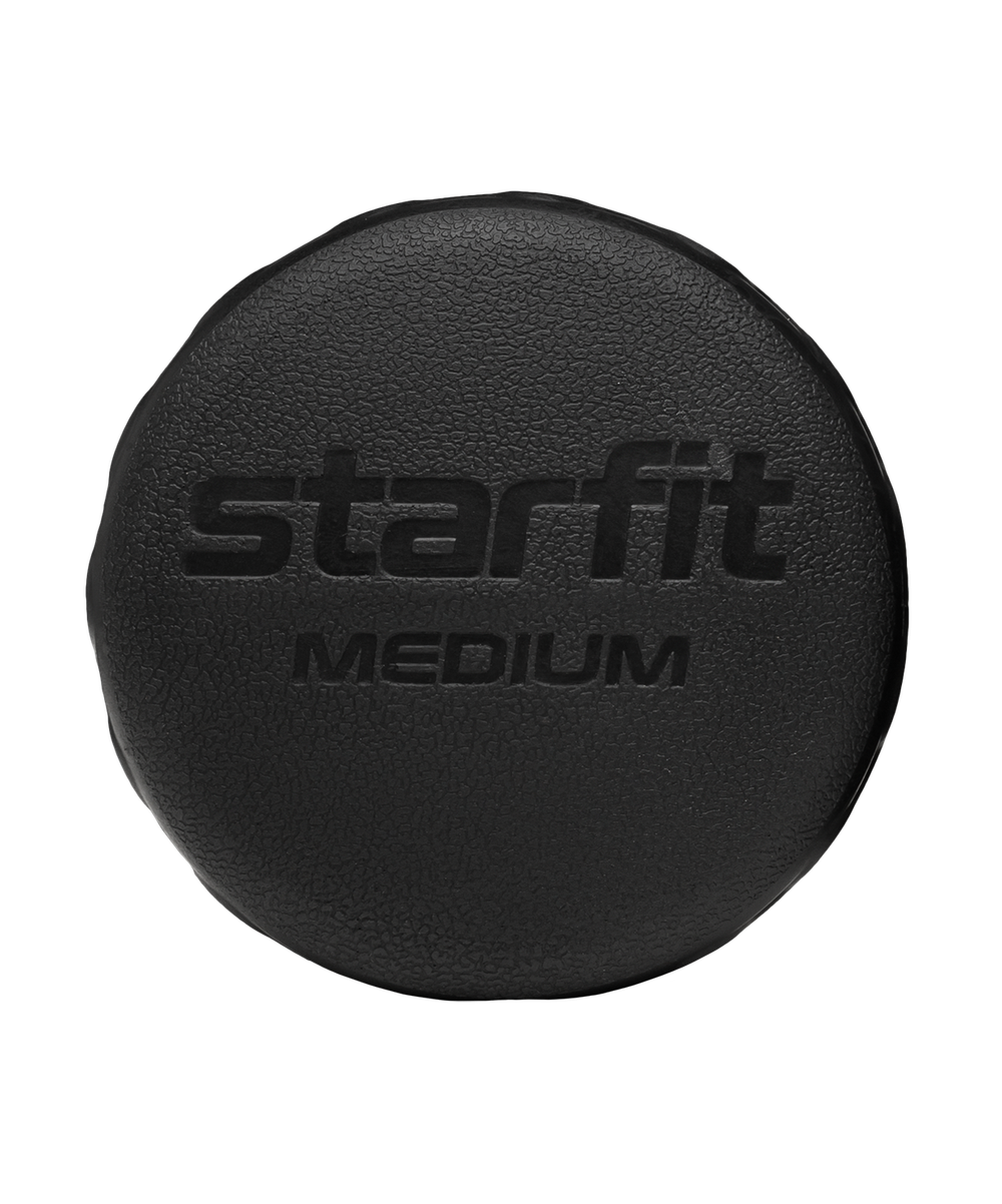 Ролик массажный FA-526, PU, средняя жесткость, 30x10 см, черный