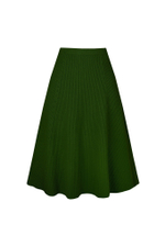 Зелёная шерстяная юбка