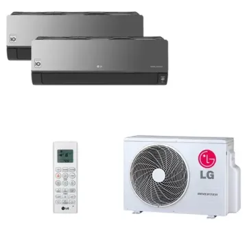 Мультисплит система на 2 комнаты LG AM09BP x 2 / MU2M17
