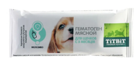 Лакомство TiTBiT гематоген для щенков, мясной, 35 г