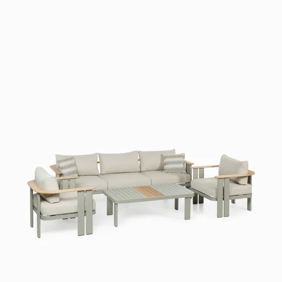 Комплект уличной мебели Cloud Lounge, диван, 2 кресла, столик