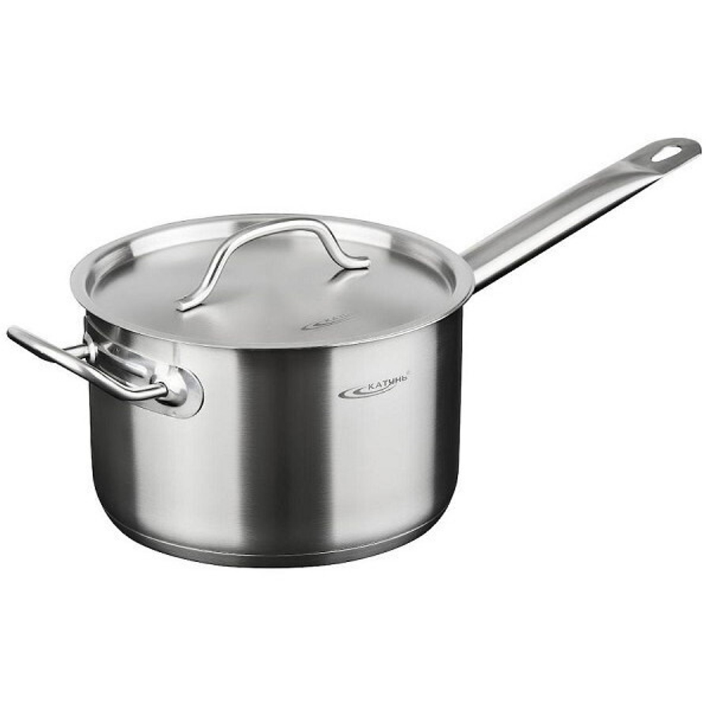 Сотейник 3,7л мет крышка 20*12,5см ТРС с двумя ручками ОБЩЕПИТ КАТУНЬ
