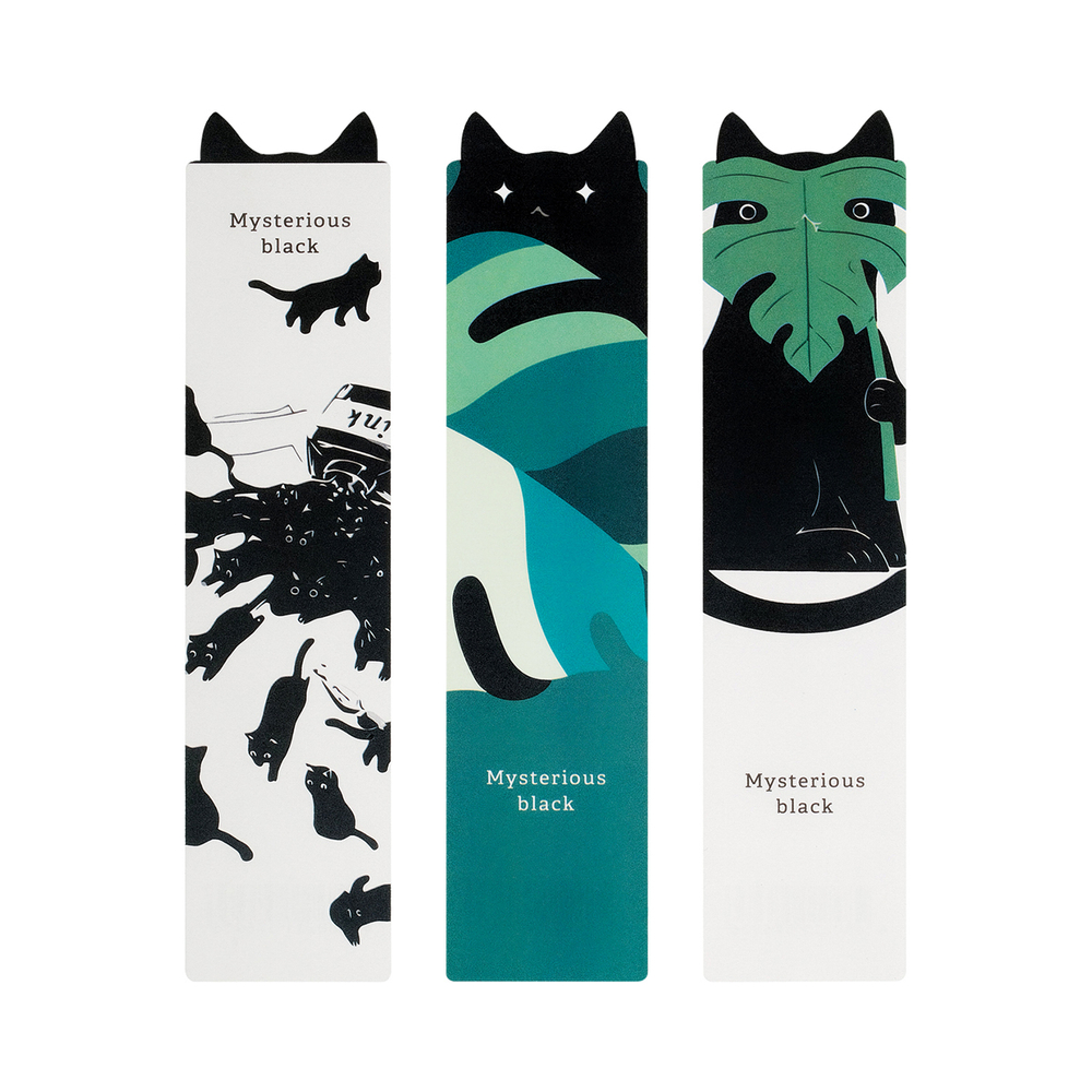 Закладка для книг,  40*180мм, MESHU "Cat ink", ассорти MS_59693
