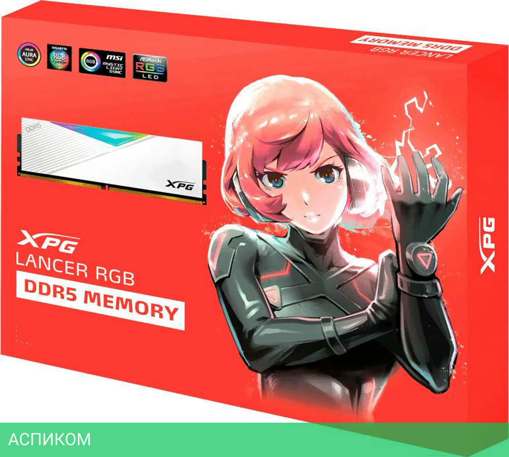 Оперативная память A-Data XPG Lancer RGB 64GB DDR5-6000 (AX5U6000C3032G-DCLARWH)
