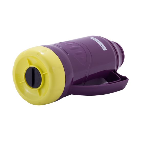 Термос 1 л. со стеклянной колбой Kamille KM 2031 пластиковый, 2 чашки