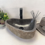 Раковина из речного камня RS-63684 (46*35*15) 0122