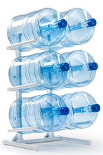 Подставка для 6-ти бутылей белая РОССИЯ