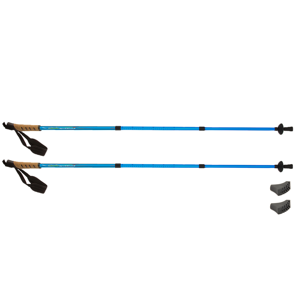 Палки д/скандинавской ходьбы Larsen Adventure 65-135см (3х секц.)