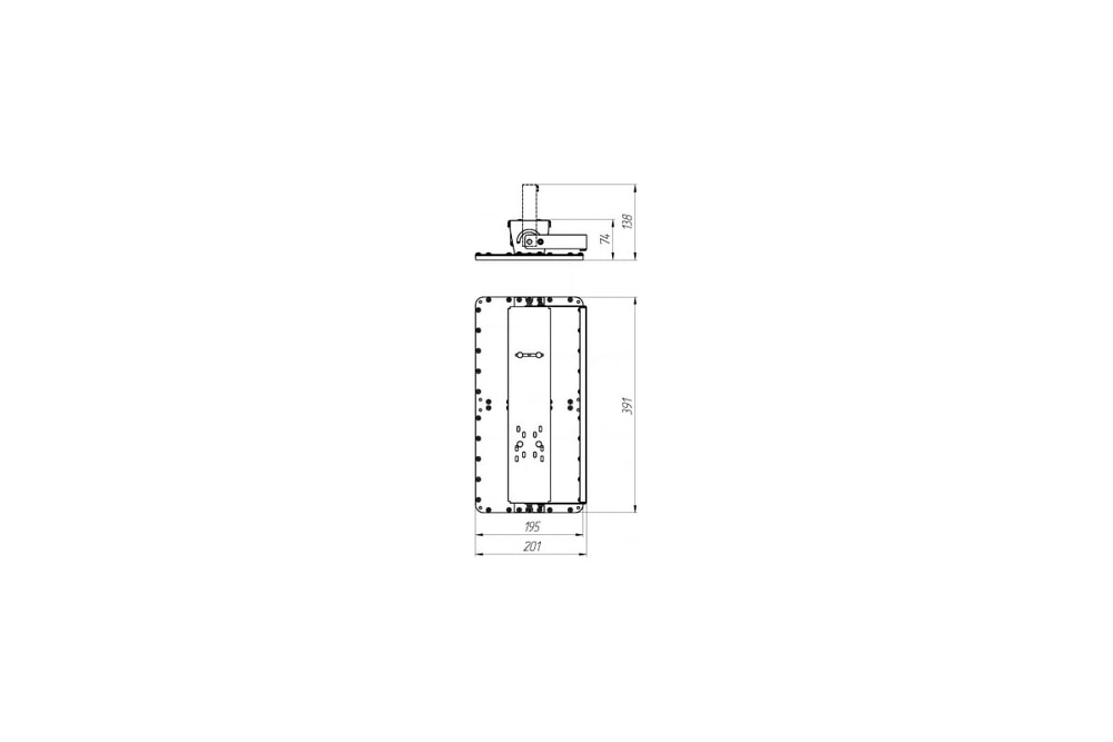 Светильник LED Diora Quadro 85/11000 K14 11000лм 85Вт 4000K IP65 лира