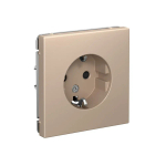 ARTGALLERY РОЗЕТКА с заземлением, 16А, механизм, быстрозажим. клем., ПЕСОЧНЫЙ