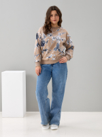 Толстовка К-390/бежевый-плетистаяроза