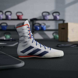 Adidas Высокие кроссовки Box Hog 4, белый/синий