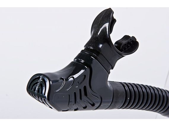 Трубка с клапаном Sargan Селена Черный силикон Black Черная