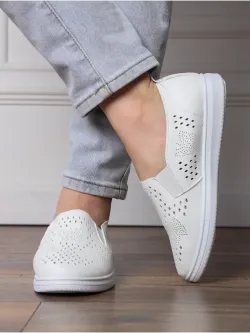 Мокасины летние с перфорацией