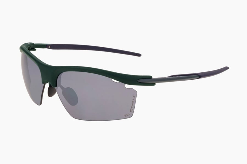 Спортивные очки Demetz Lazer-Run / Green Matt/ Purple Matt Grey with Silver Mirror Cat.3