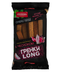 ГРЕНКИ LONG РЖАНО-ПШЕНИЧНЫЕ ЧЕСНОК 100ГР