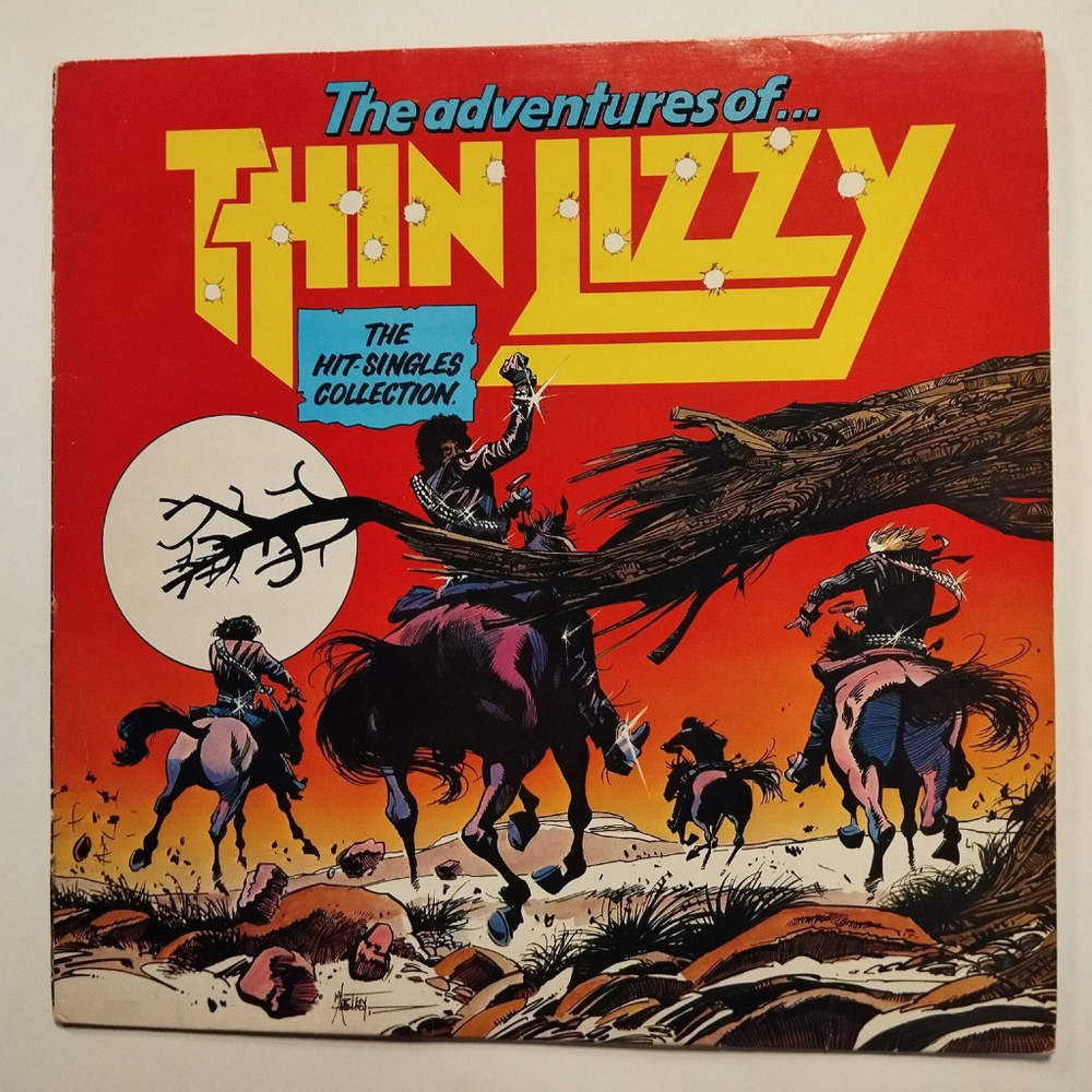 Винтажная виниловая пластинка LP The Adventures Of Thin Lizzy (The Hit Singles Collection) (UK 1981)