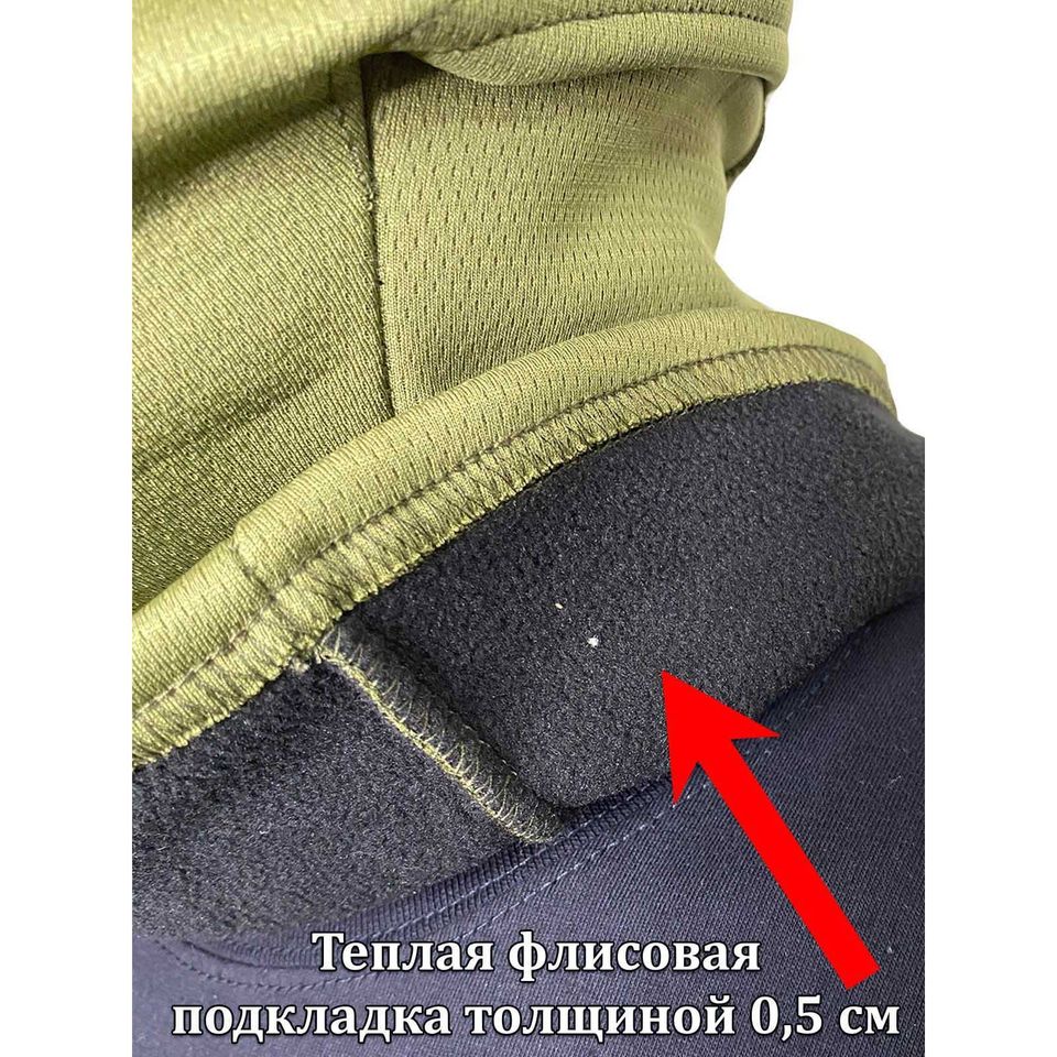Маска-балаклава с флисовой подкладкой (олива)