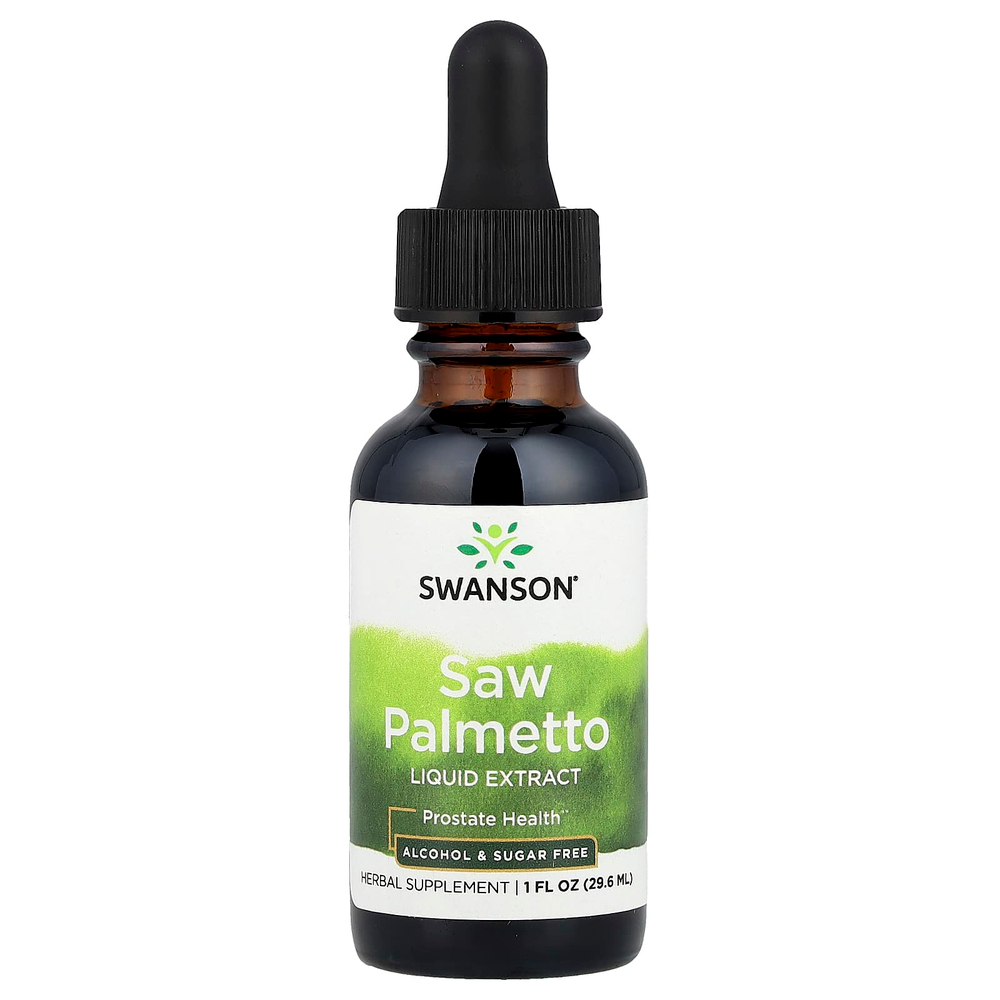 Swanson, Жидкий экстракт серенои, без спирта и сахара, 29,6 мл (1 жидк. унц.)