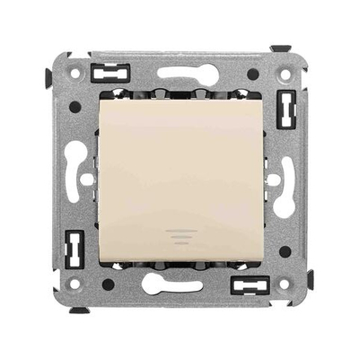 Кнопка одноклавишная в стену, "Avanti", "Ванильная дымка"