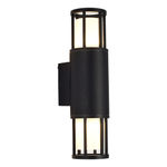 SL9017.401.02 Светильник уличный настенный ST-Luce черный/черный GU10 2*15W MESA