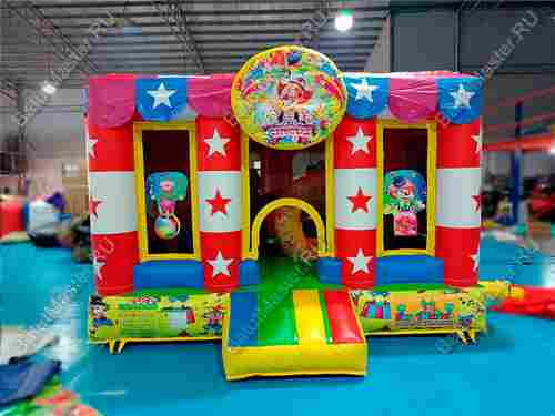 Детский надувной батут "Шатёр цирка" 4*4*2,8 м