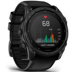 Часы-навигатор Garmin Tactix 8 Standard, AMOLED Solar, 51mm Ballistics, черный браслет, 010-03407-01