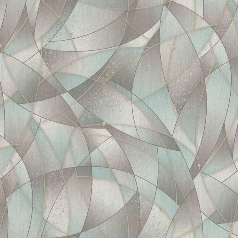 Обои гор.тисн, флиз осн Парус кофе-бирюза 1,06х10 м 4260-3