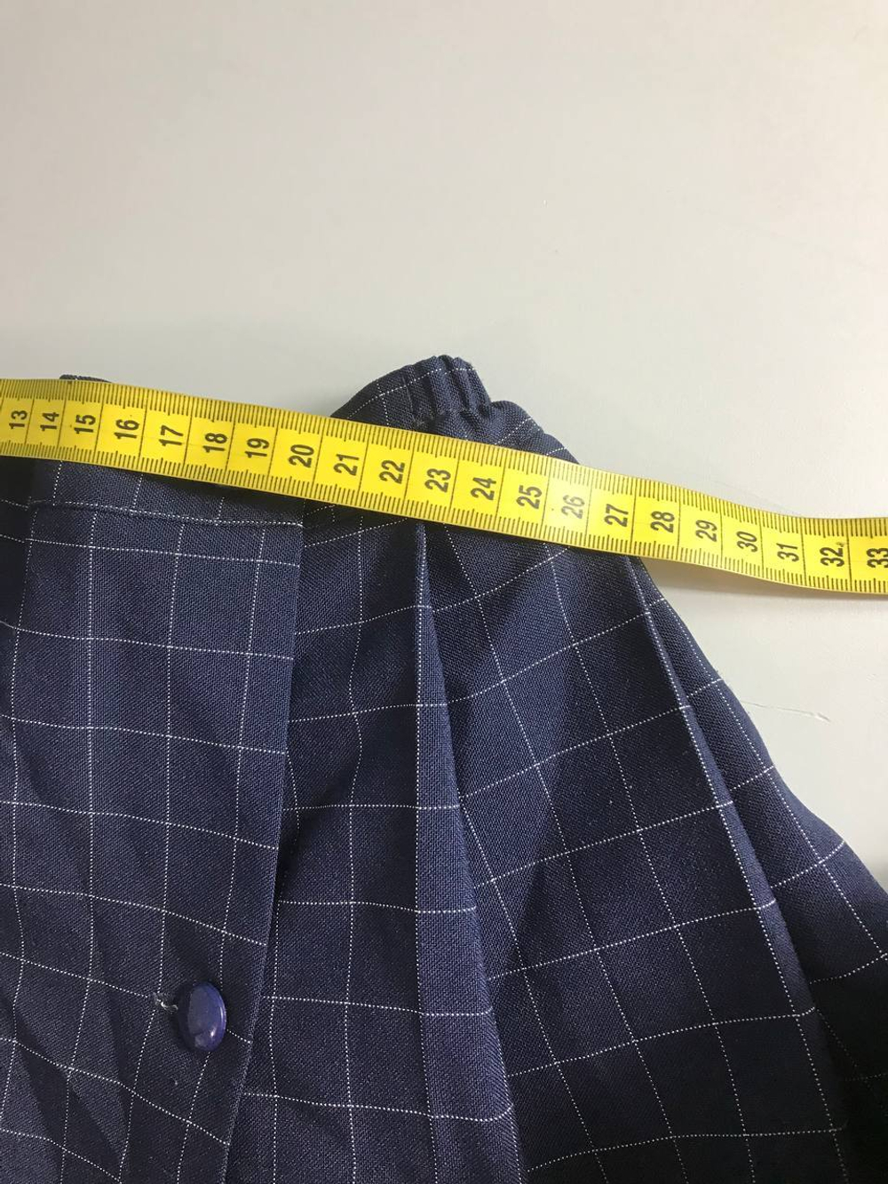 Юбка трапеция с пуговичками, визуально на 8/9 лет