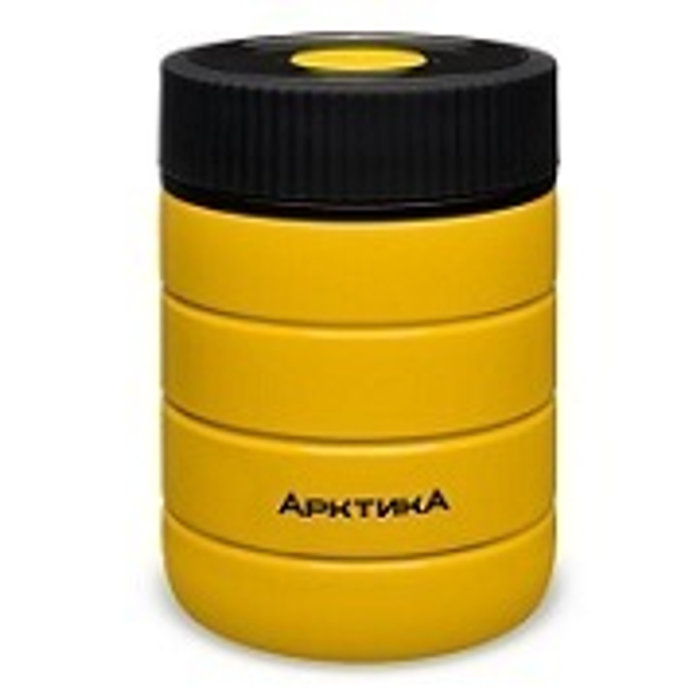 Термос 0.48л Арктика 307-480 Жёлтый для еды (98°C &gt;4ч-69°С &gt;8ч-50°С) 480г