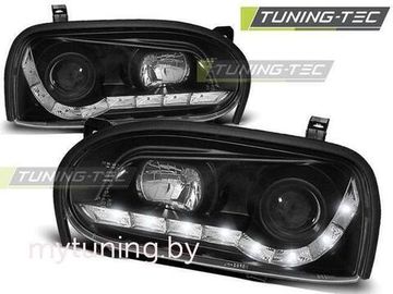 Передние фары VW Golf 3 daylight black