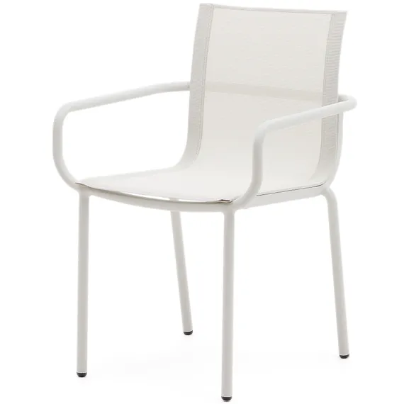 Galdana Штабелируемый садовый стул из белого алюминия