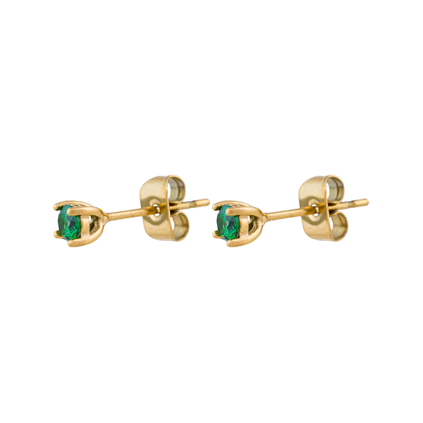 Серьги-пусеты Fiore Luna GREEN AE03187-8 G/G