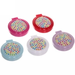 Расчёска массажная складная с зеркалом «Веселый Снеговичок», цвет микс, d-6см