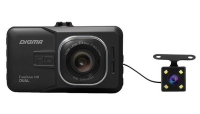 DIGMA FreeDrive 108 DUAL, 2 камеры