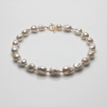 Ожерелье из барочного жемчуга с замком "тогл"