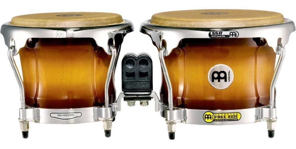 Professional Wood Bongos Бонго 7"Х8,5", Дуб, Цвет Gold Amber Sunburst Meinl Fwb400Gab