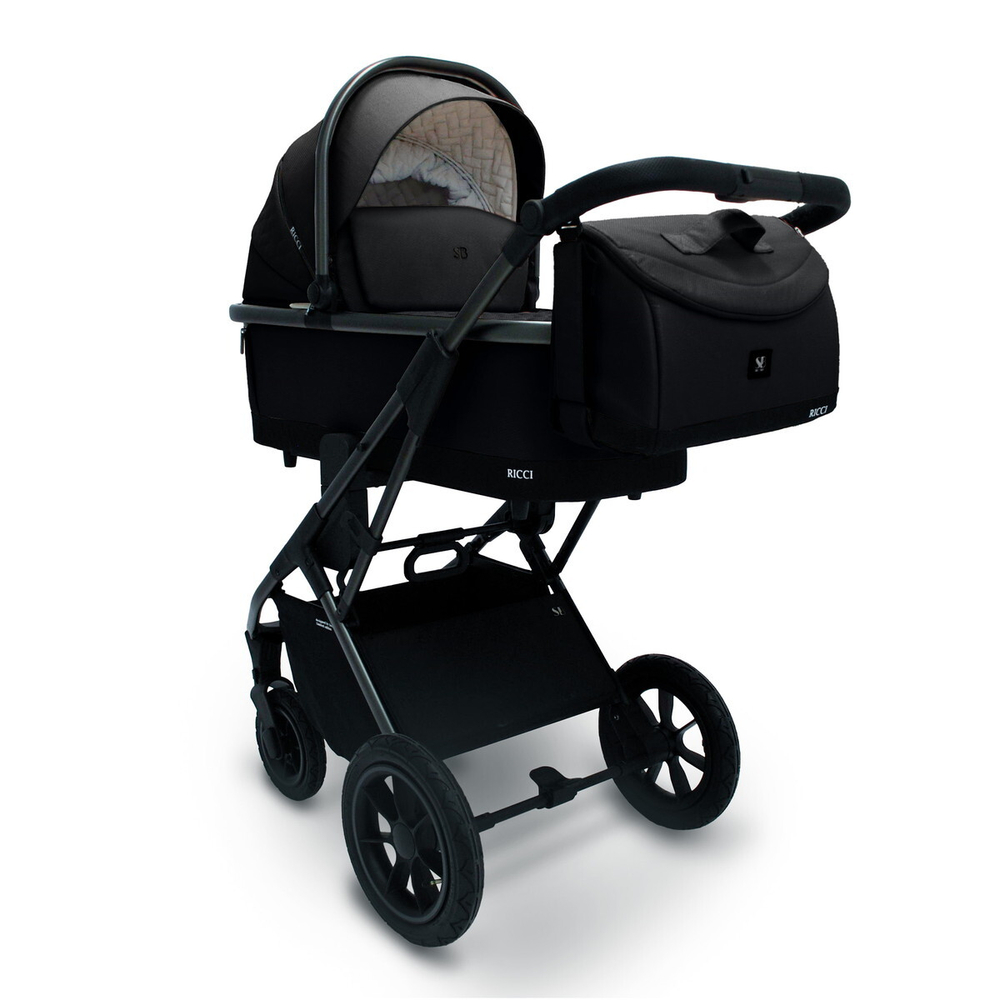 Детская коляска Sweet Baby Ricci Air 2 в 1 2024 Black 427052