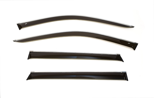 Дефлекторы боковых окон Cobra Tuning на Changan CS35 PLUS 2019 хромированный молдинг арт.C60419CR