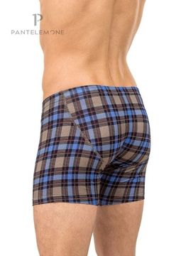 Трусы мужские боксеры Pantelemone PMHL-1257, клетка синяя