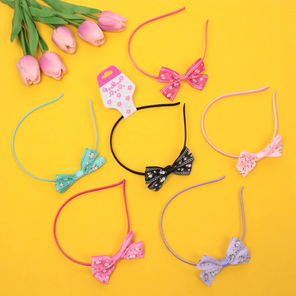 Ободок для волос детский на блистере «Rapunzel- Orion», микс 6 цветов, 1 см