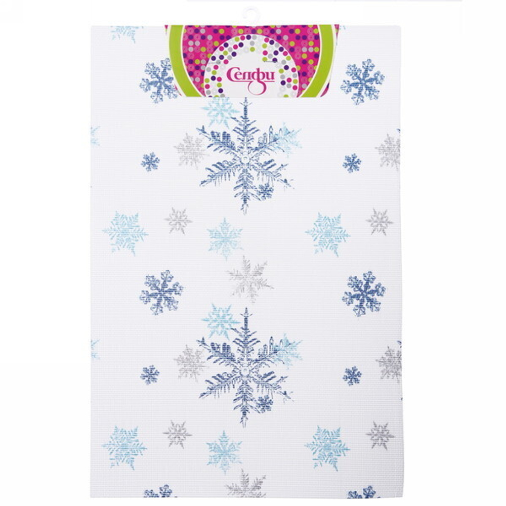 Салфетка на стол 45*30см плетеная «Снежинки»