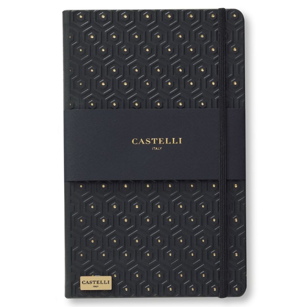 Блокнот Honeycomb  Gold Black
