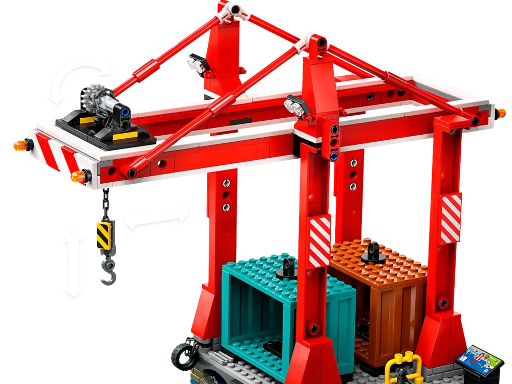 Конструктор LEGO City 60422 Приморская гавань с грузовым кораблем