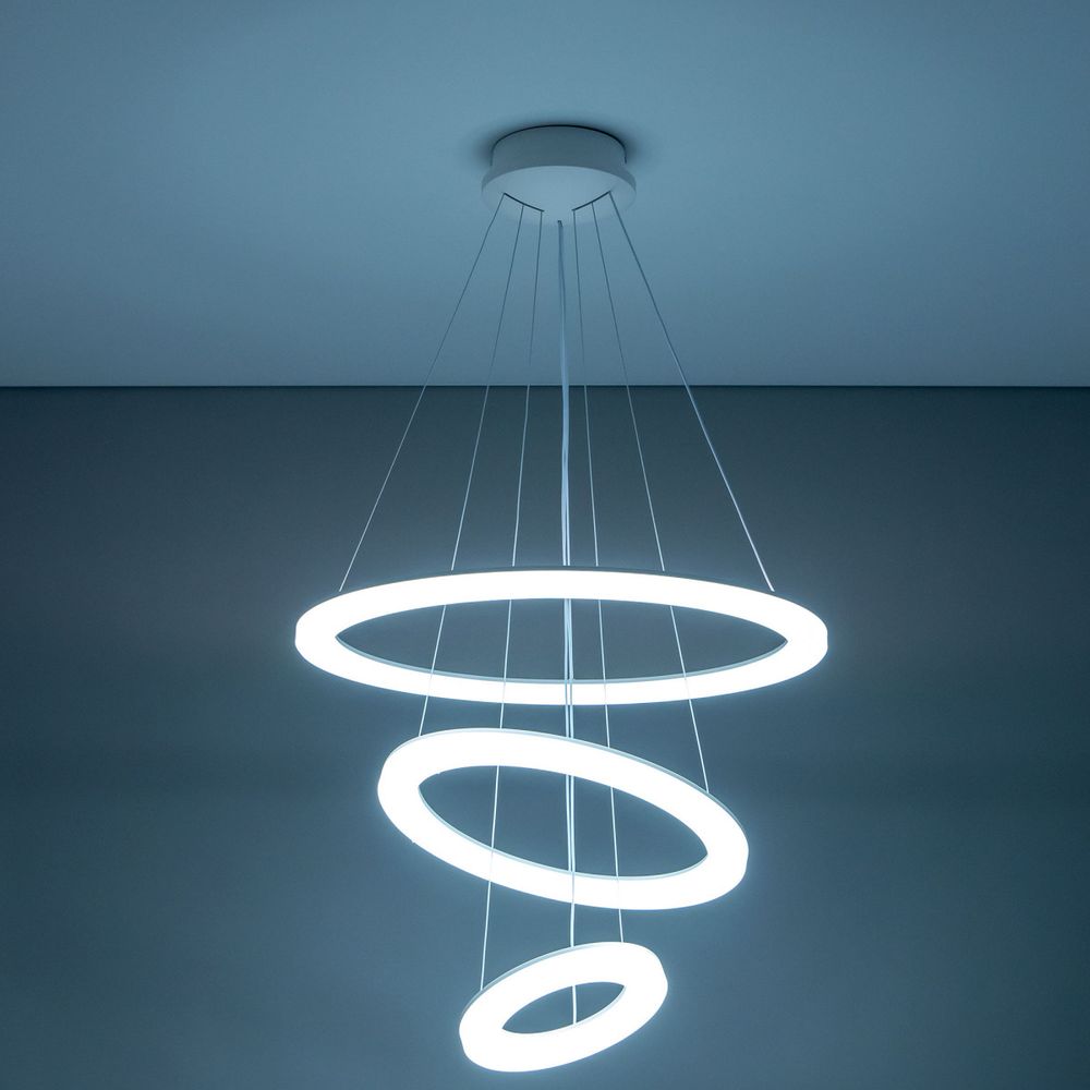 Citilux Электрон Смарт CL710A104S Умная люстра подвесная Белая