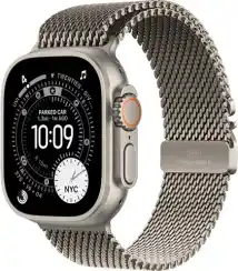 Apple Watch Ultra 3 (2025) GPS + Cellular, 49 мм, корпус из титана, ремешок Titanium Milanese Loop (L) цвета natural titanium (натуральный титан) MFOE4
