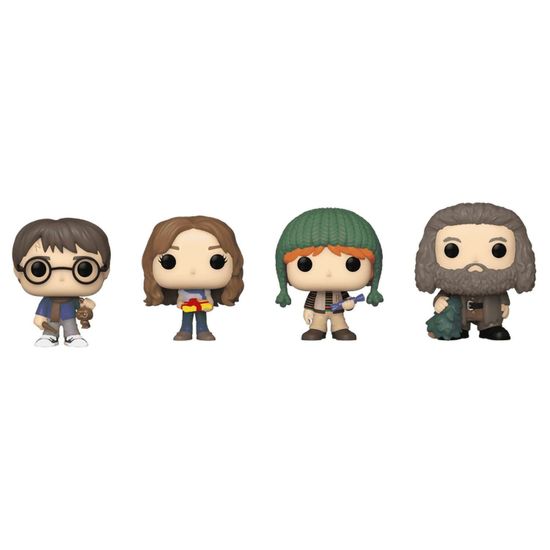 Набор подарочный Funko Pocket POP! Holiday Tree Harry Potter Harry/Ron/Hermione/Hagr 4 фигурки 82706 / Набор подарочный Фанко по мотивам вселенной "Гарри Поттер"
