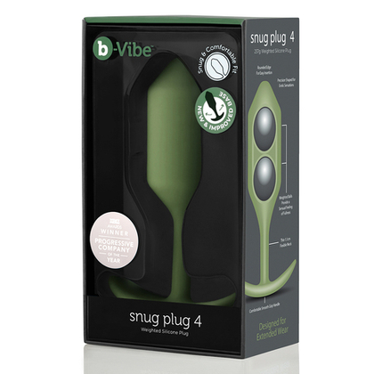 B-vibe Snug Plug 4 - Анальная пробка для ношения